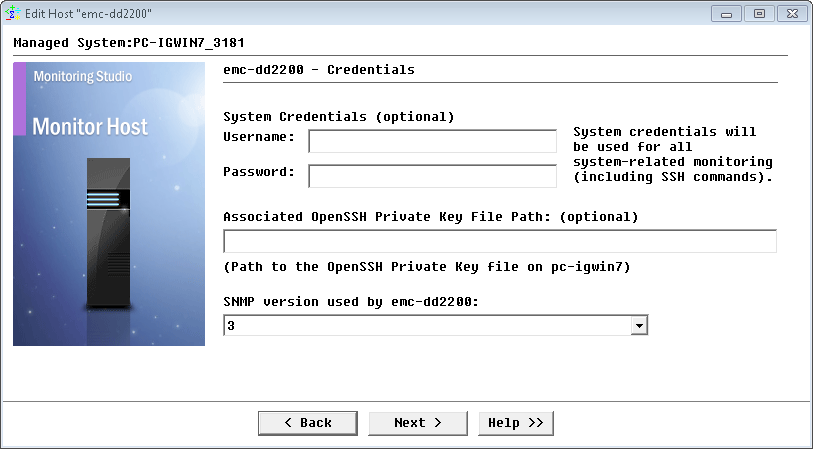Selecting the version of the SNMP used